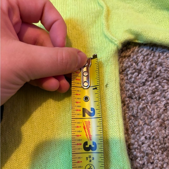 Free People Lime V-Neck Sweater - Picture 12 of 12